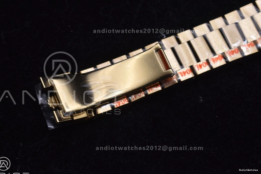 A2836 DayDate Tungsten Bracelet GMF Original 701 V RG President On Steel 904L Black Markers Weighted 40 with Dial Crystal 1220